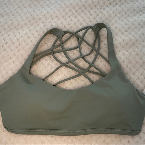 Lululemon Free to Be Wild Sports Bra - 6 Jade Grey - Picture 2 of 7